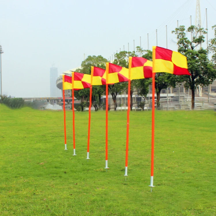 Wholesale hot sell good quality conner flag training equipment outdoor football spring base artificial turf sign post equipment