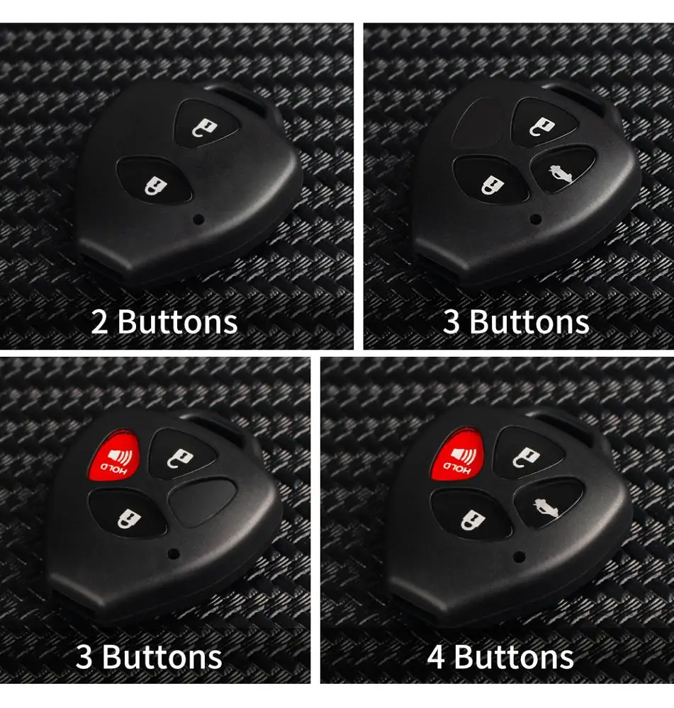 Toyot 3+1 buttons remote key shell blade for Toyot Car Key Shell Case Fob fits Corolla Camry Matrix Yaris RAV4