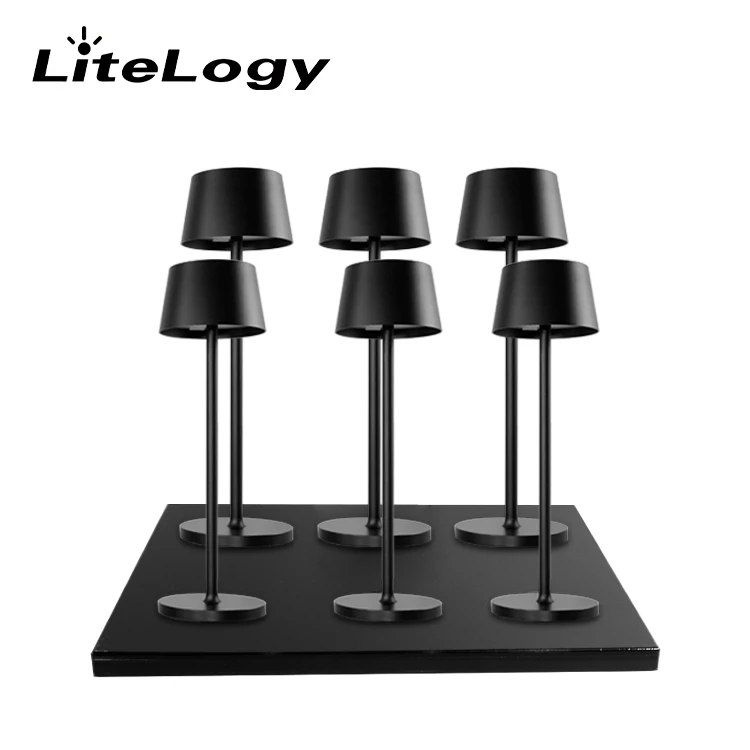 Итальянская Скандинавская настольная светодиодная дизайнерская гостиничная ресторанная металлическая перезаряжаемая Настольная лампа с зарядным