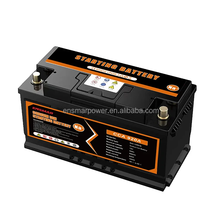 ensmar automotive accumulator car battery maintenance free 12V Sodium starter 11 plates 150 amp high power