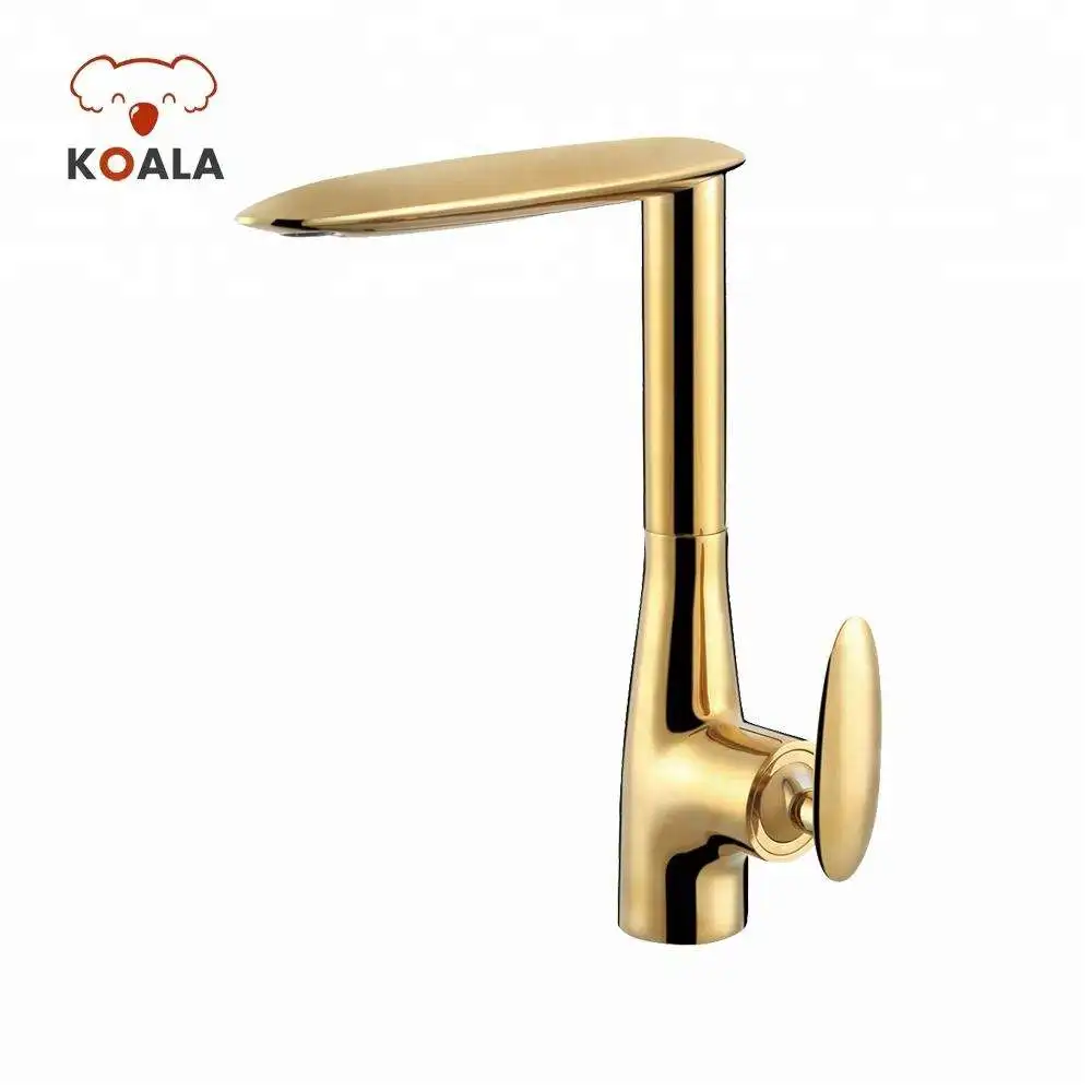 Nice Water-saving Venus Novelty Caravan Wc Solid Gold Fountain Chrome Gold-plated Bathroom Faucet