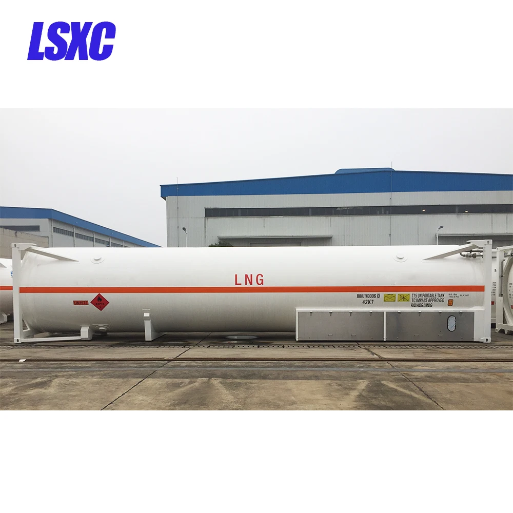 Высокое качество 40 футов T75 контейнер жидкий кислород азот Закись азота LNG резервуар для хранения Контейнер