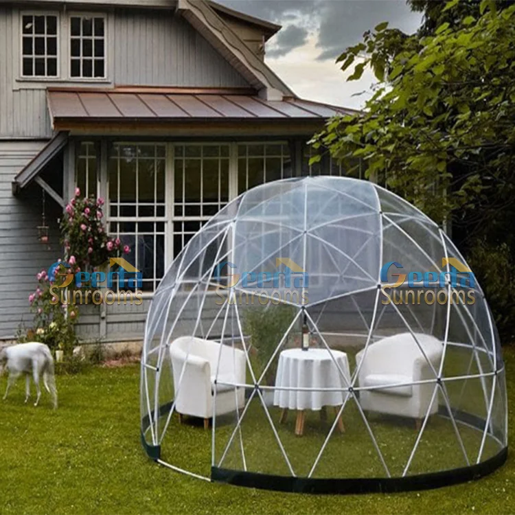 Aluminium winter garden sunrooms dome glass house prefab sun room four season for living on sale
