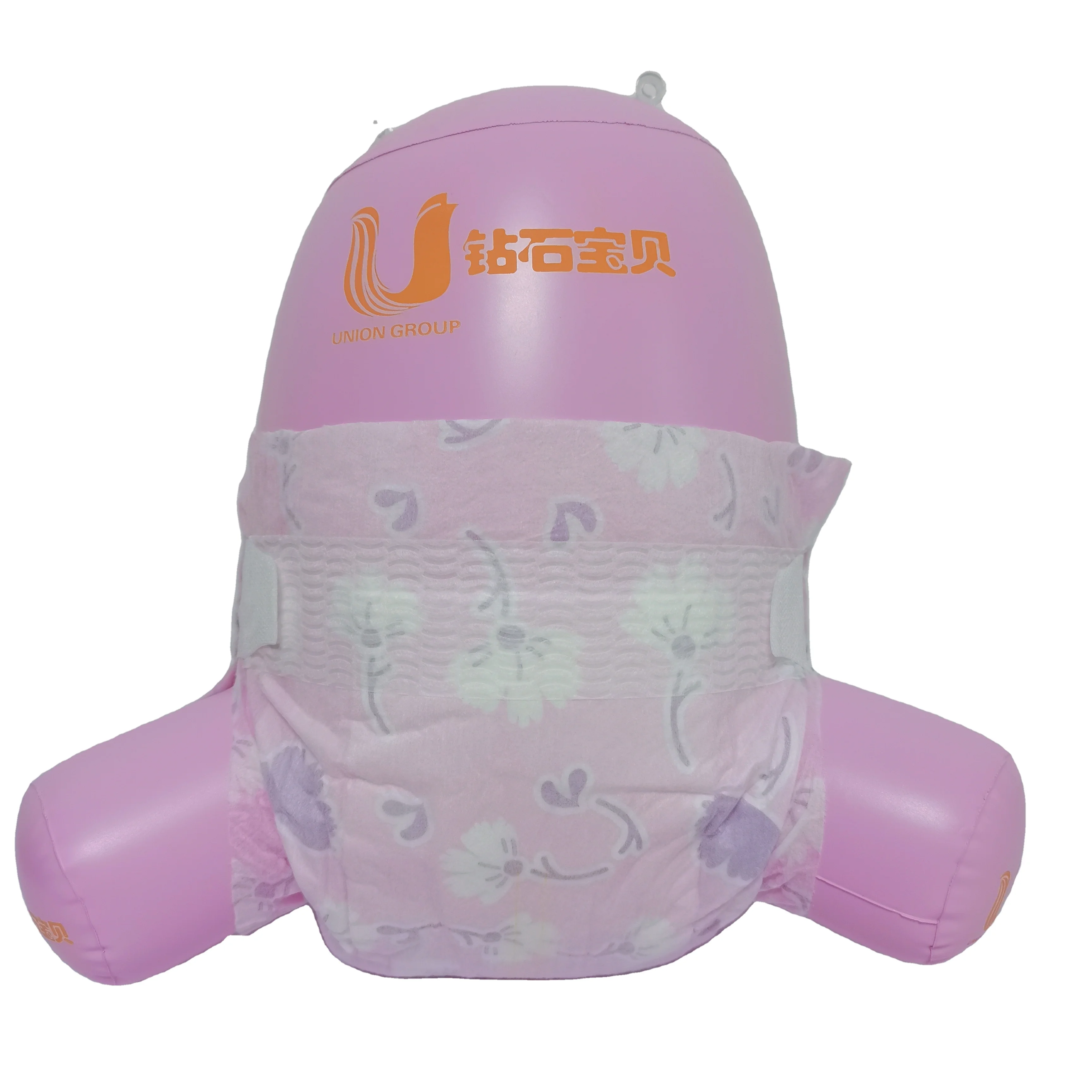 Unisoft OEM Pampering High Quality Huge Absorption Baby Diapers Nappies Soft Baby Diapers