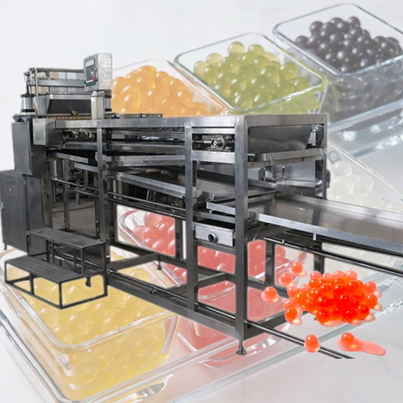 Fruit juice popping boba production line pearl maker popping boba making machine