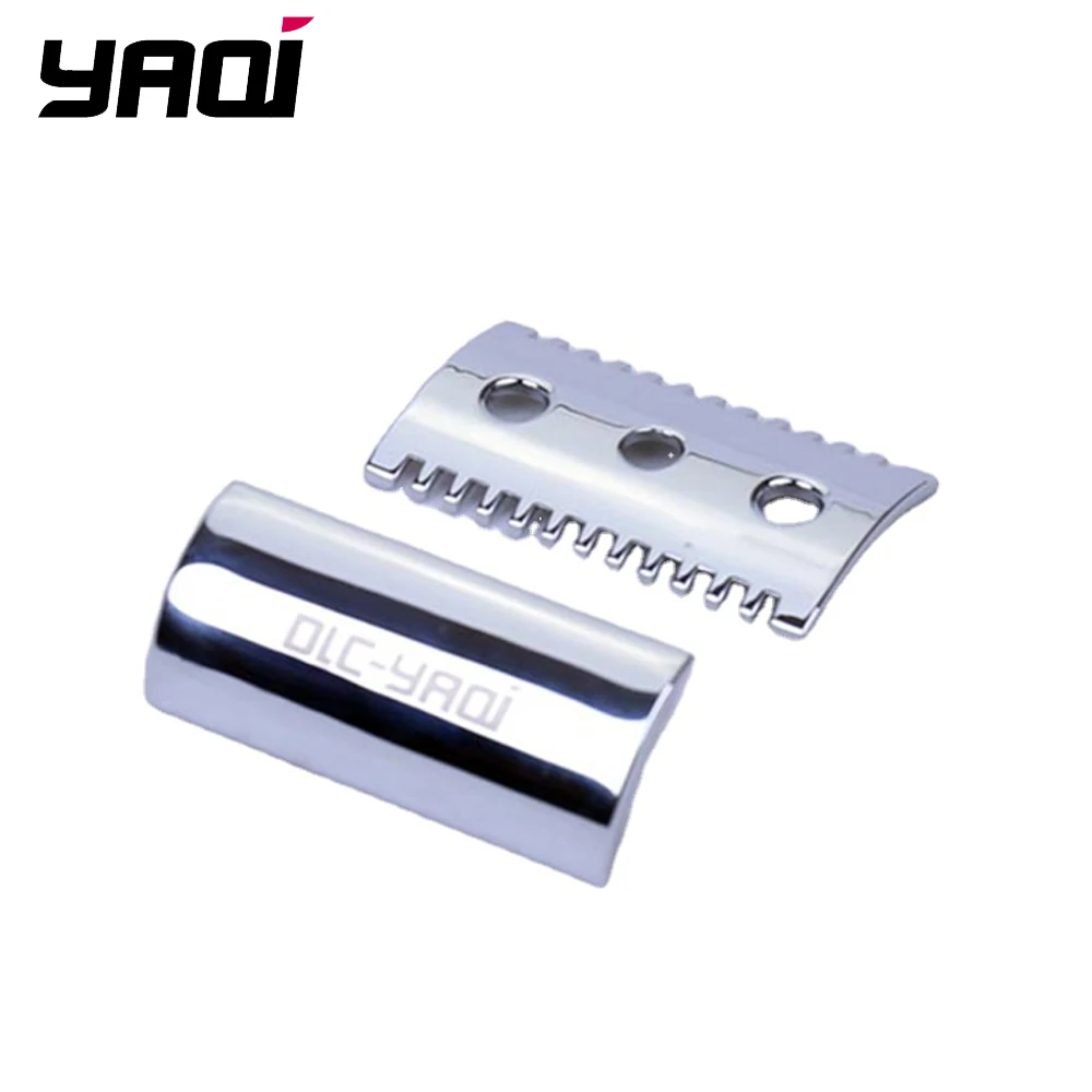 YAQI  RTS chrome open comb Double Edge shaving Razor heads custom logo