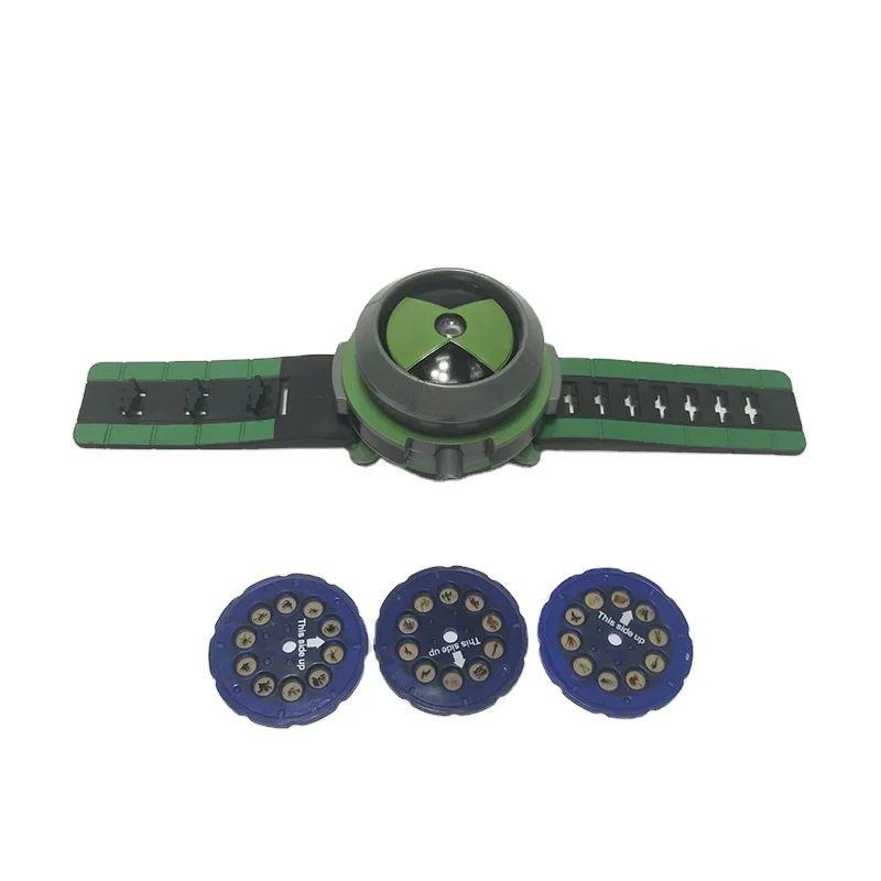 Linda Лидер продаж Мультяшные часы Бен 10 Omnitrix 30 моделей детские игрушки проектор средняя поддержка цифровые часы