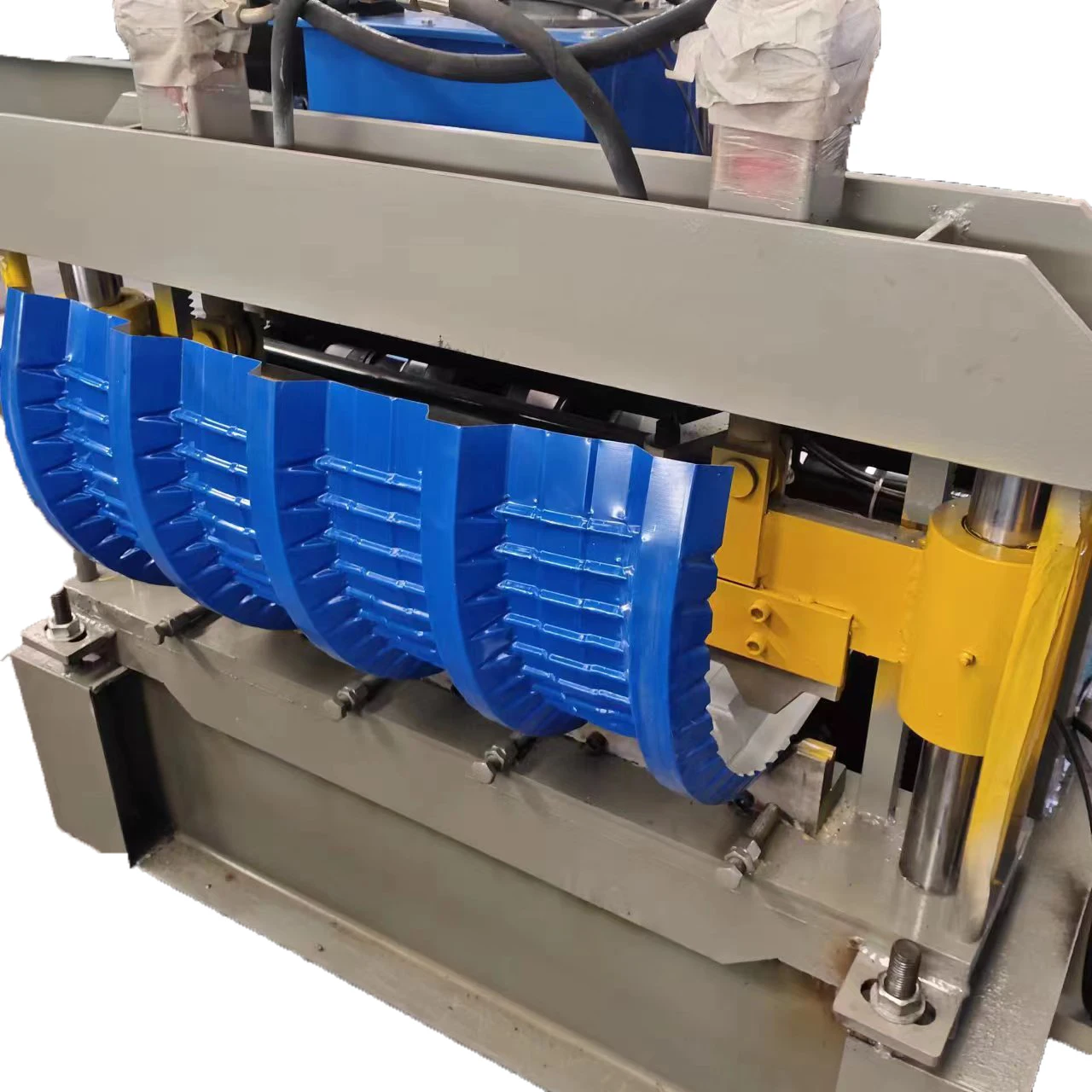 Auto Arch Curving Roof Building Panel Crimping Roll Forming Machine