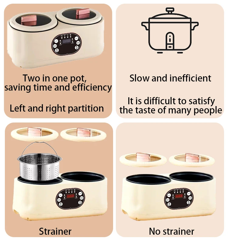 Double bile cooking one large capacity non-odor electric hot pot electric rice box rice cooker