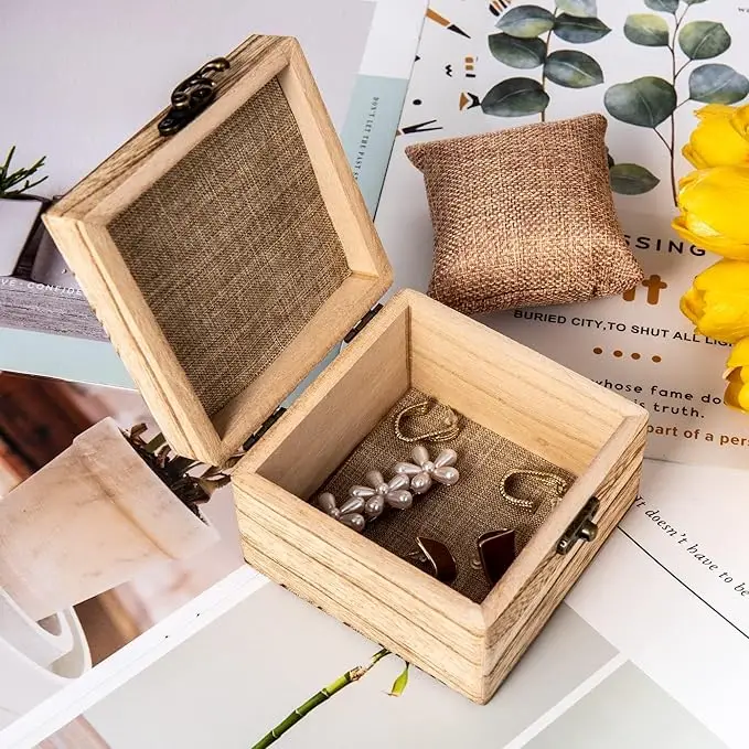 Rustic Vintage Unique Wood Watch Box Personalized Organizer Custom Wooden Jewelry Boxes Wholesale