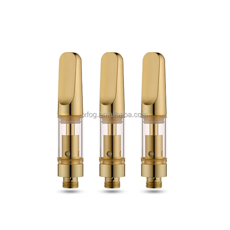 Wholesales 510 thread oil vaporizer empty cure vape pen cartridge gold tip
