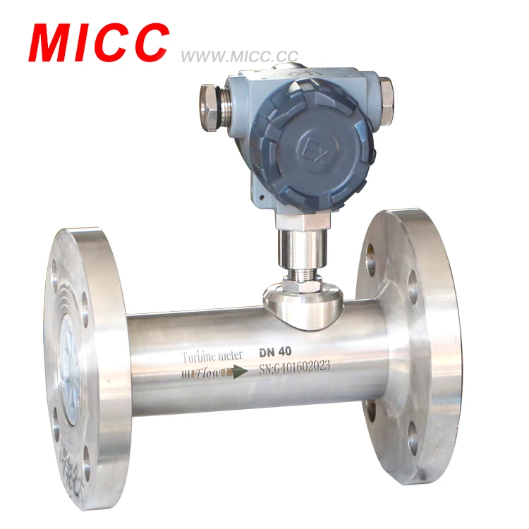 MICC Used in Gas skids and LNG gas station LWQ-Gas Turbine Flow Meter volume and mass flow rate available