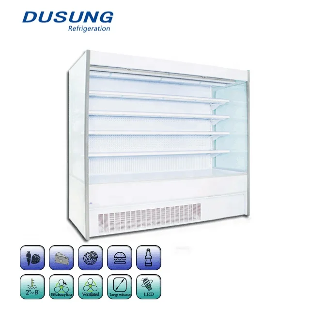 Коммерческий холодильник для напитков и овощей, витрина для мясной витрины супермаркета, морозильная камера