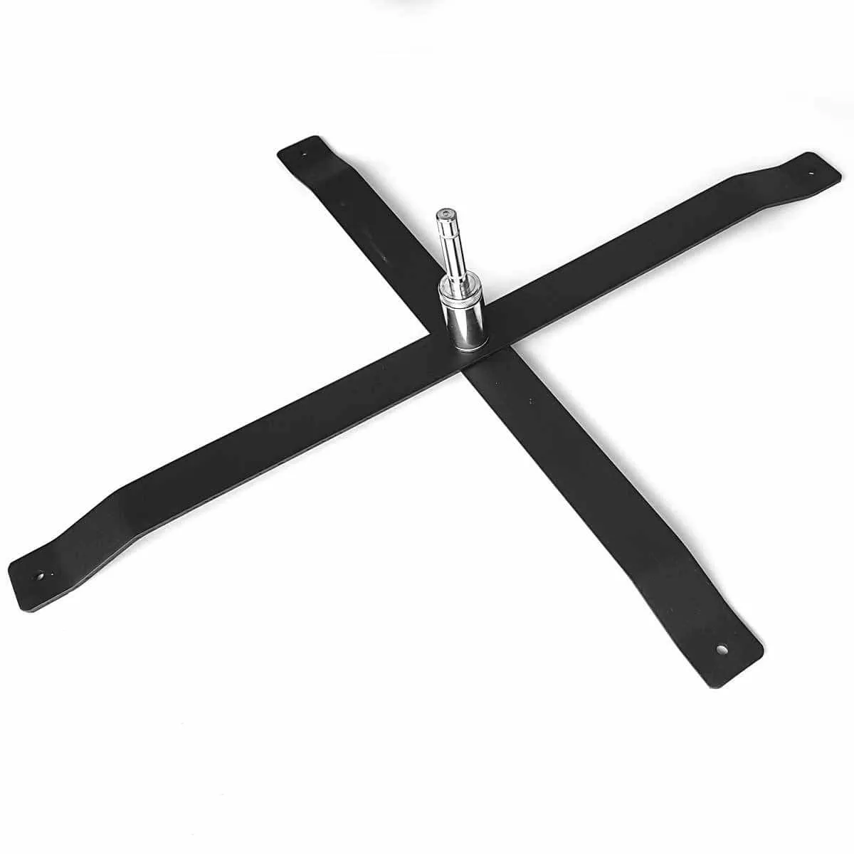 Outdoor Fixed Cross Stand Iron Flat Base to Support Advertising Beach Wind Flying Flag Banner Sail