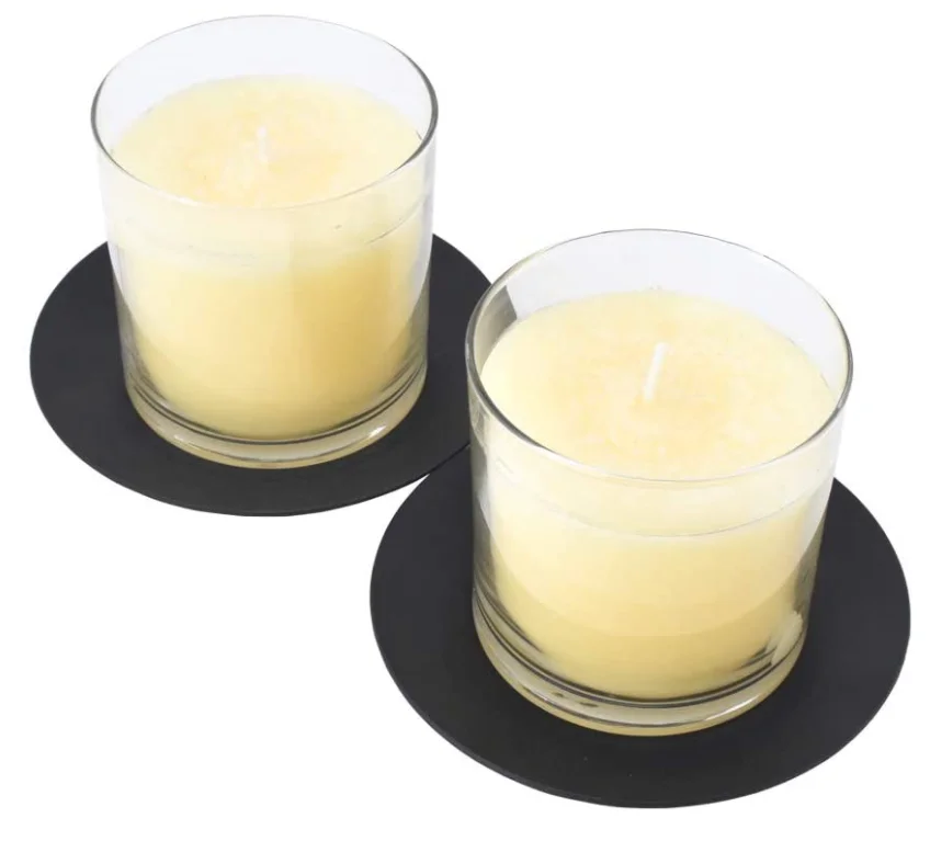 
Iron Plate Candle Holder Decorative Iron Pillar Candle Stand for Wax Candles 