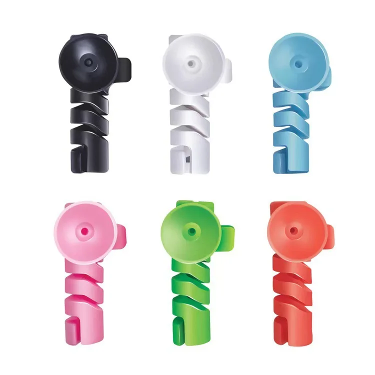 4 blister packaging data line silicone winder USB charger cable protection headphones line Protector