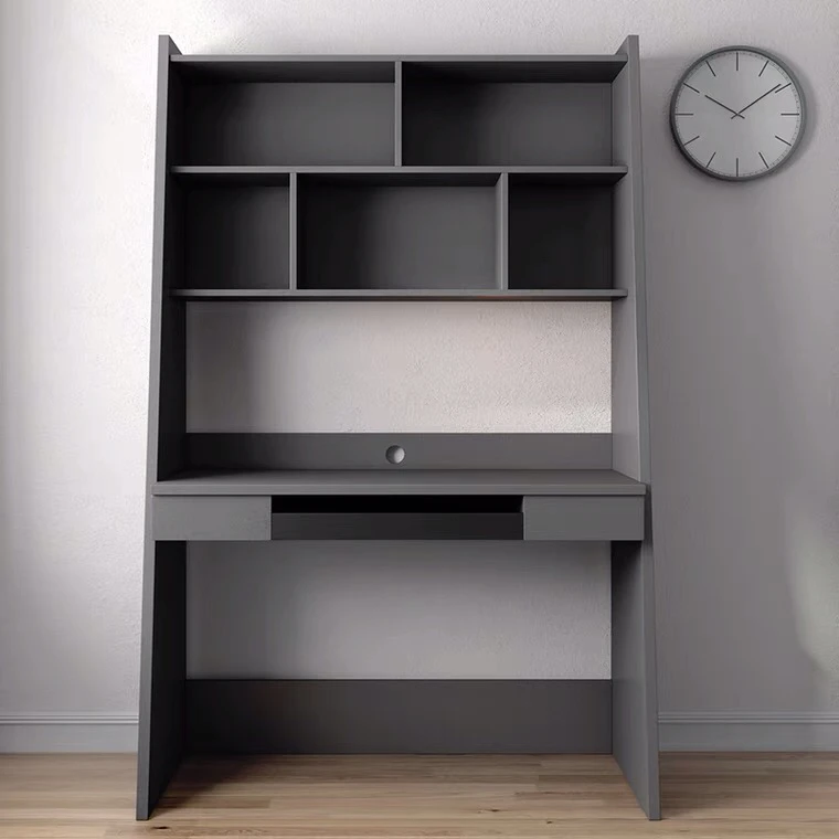 Home Office Wooden Student Study Writing Desk Table Computer Desks with book shelf storage rack