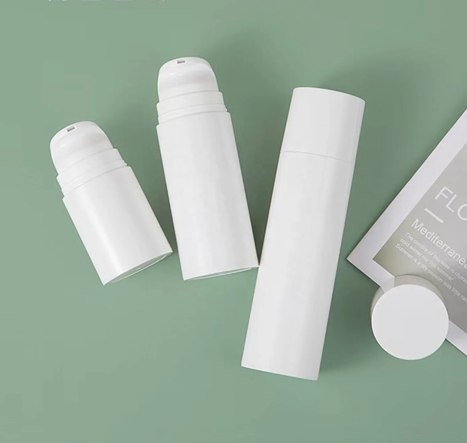 Best selling 50ml 100ml 150ml airless pump bottle recycled screw pp airless pump bottle wholesale