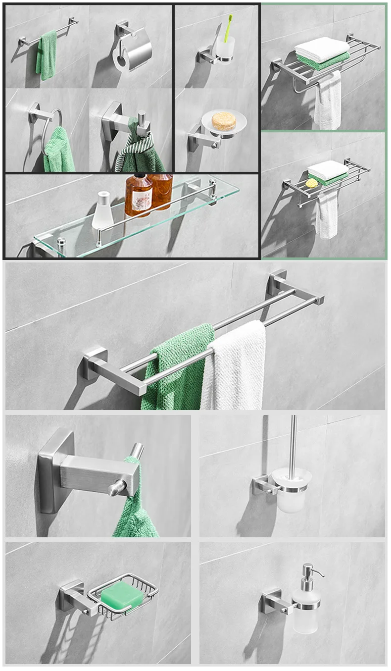 SUS304 из нержавеющей стали крючок для халата настенный набор аксессуаров ванной комнаты крепкий держатель