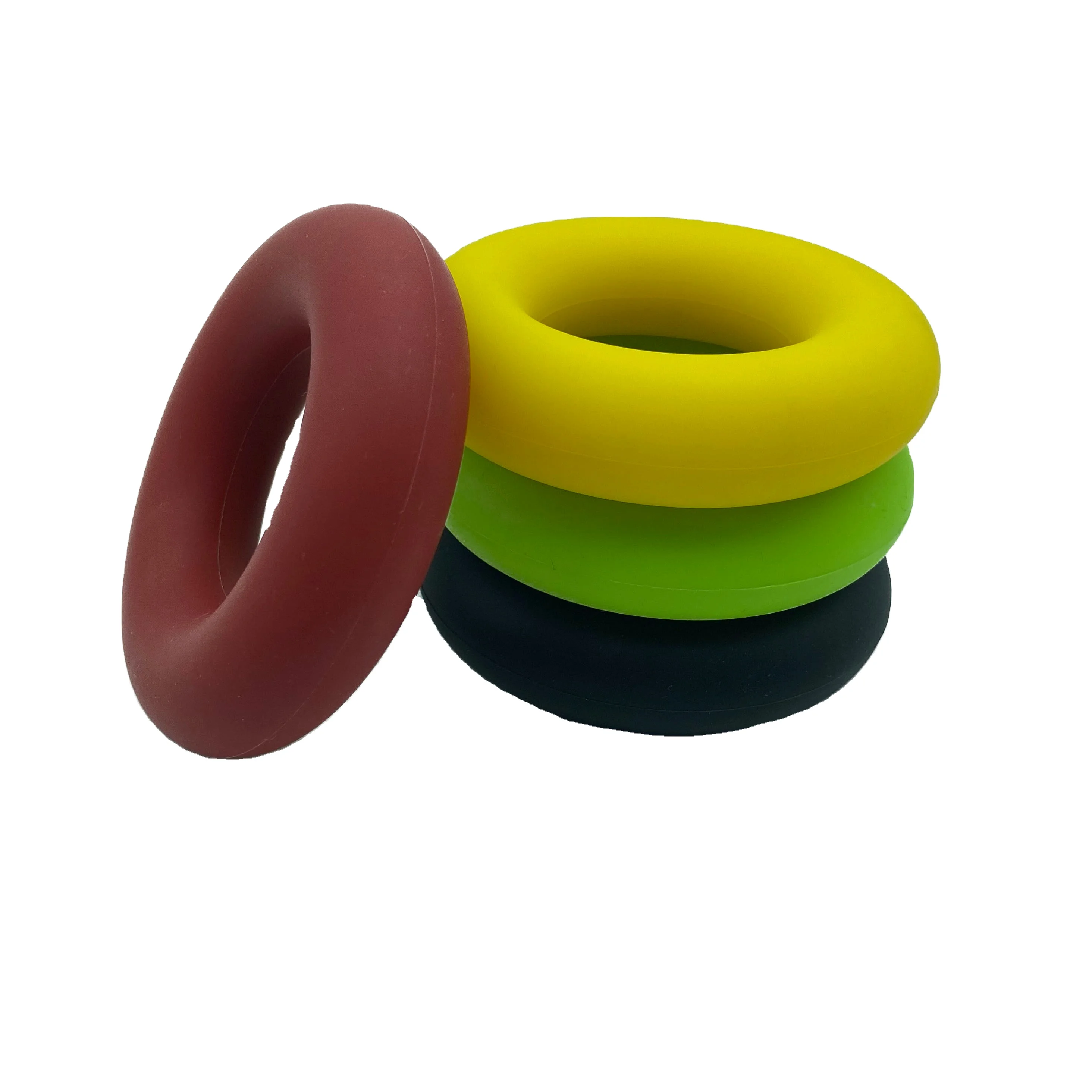 Custom Wholesale Eco-friendly soft silicone hand grip ring fitness equipment