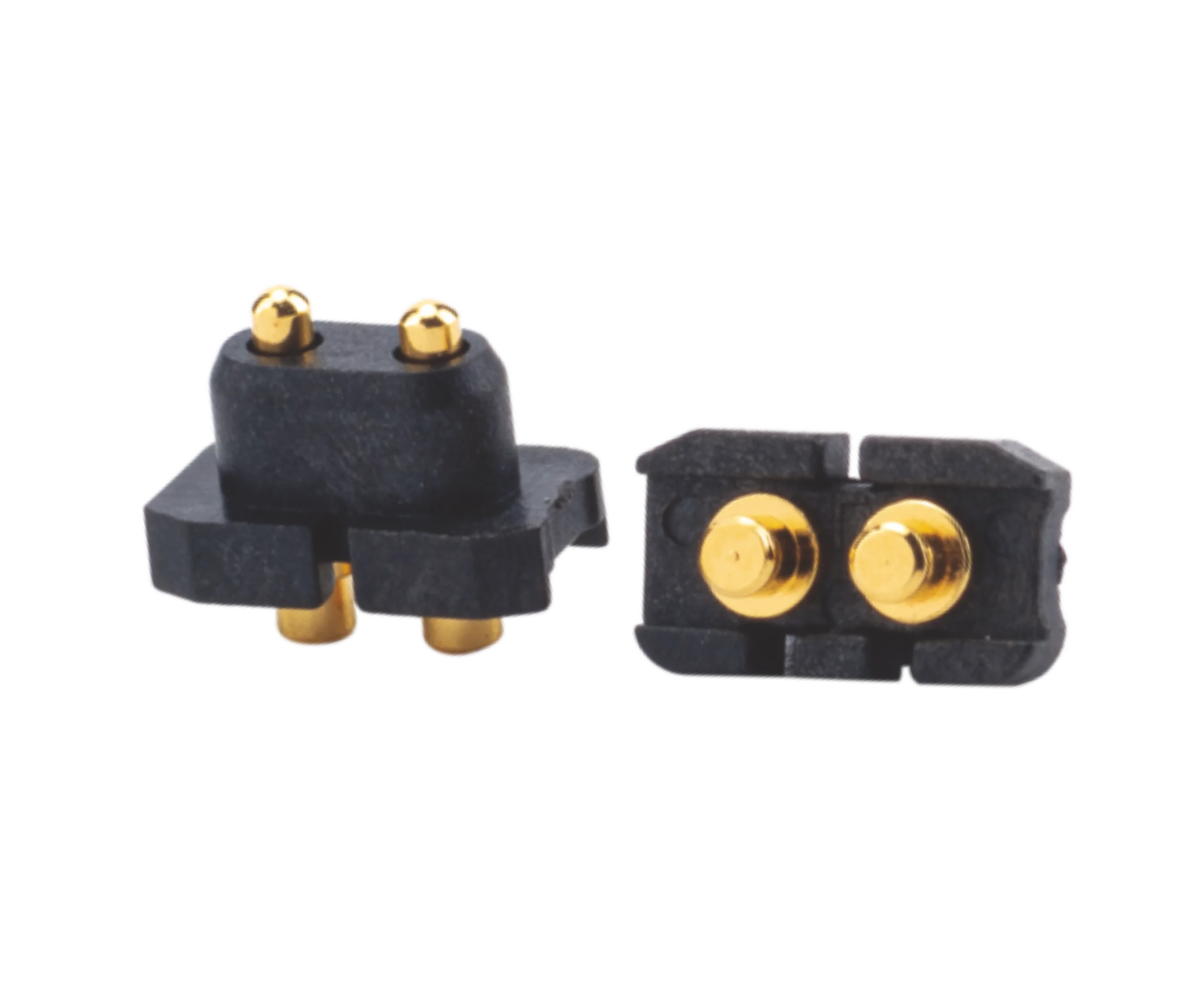 DIP Spring-Loaded 2.5 mm Grid 1x2 Position 4.8mm Height PCB Pogo Connector