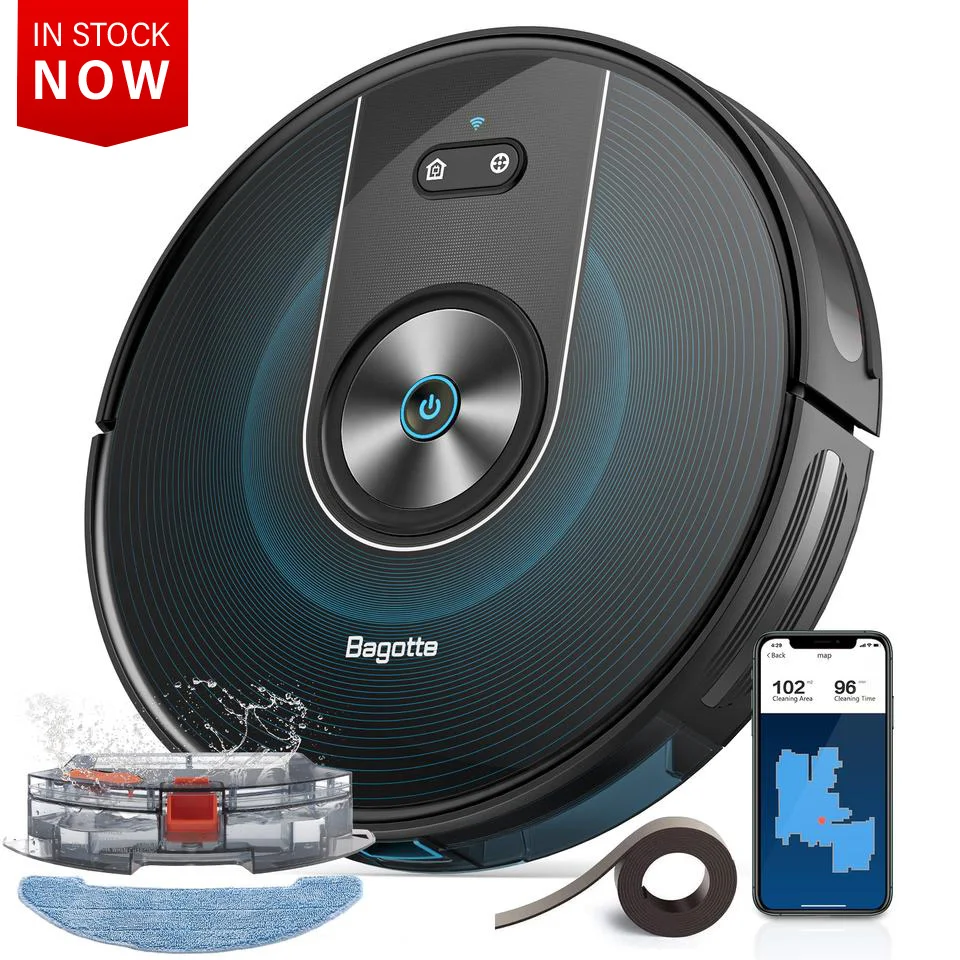 2023 Hot Sale Multifunction Auto-increase Suction Vacuum Cleaner Aspiradora Robot Smart WIFI Germany Robot Vacuum Cleaner