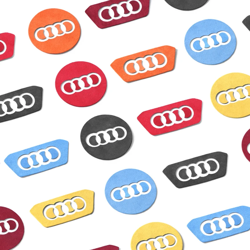 Alcantara For Audi A1 A3 8y A4 A5 A6 A7 A8 S3 S6 Q5 Q7 Q2 RS6 TT Car Steering Wheel Trim Center Emblem Logo Sticker Accessories