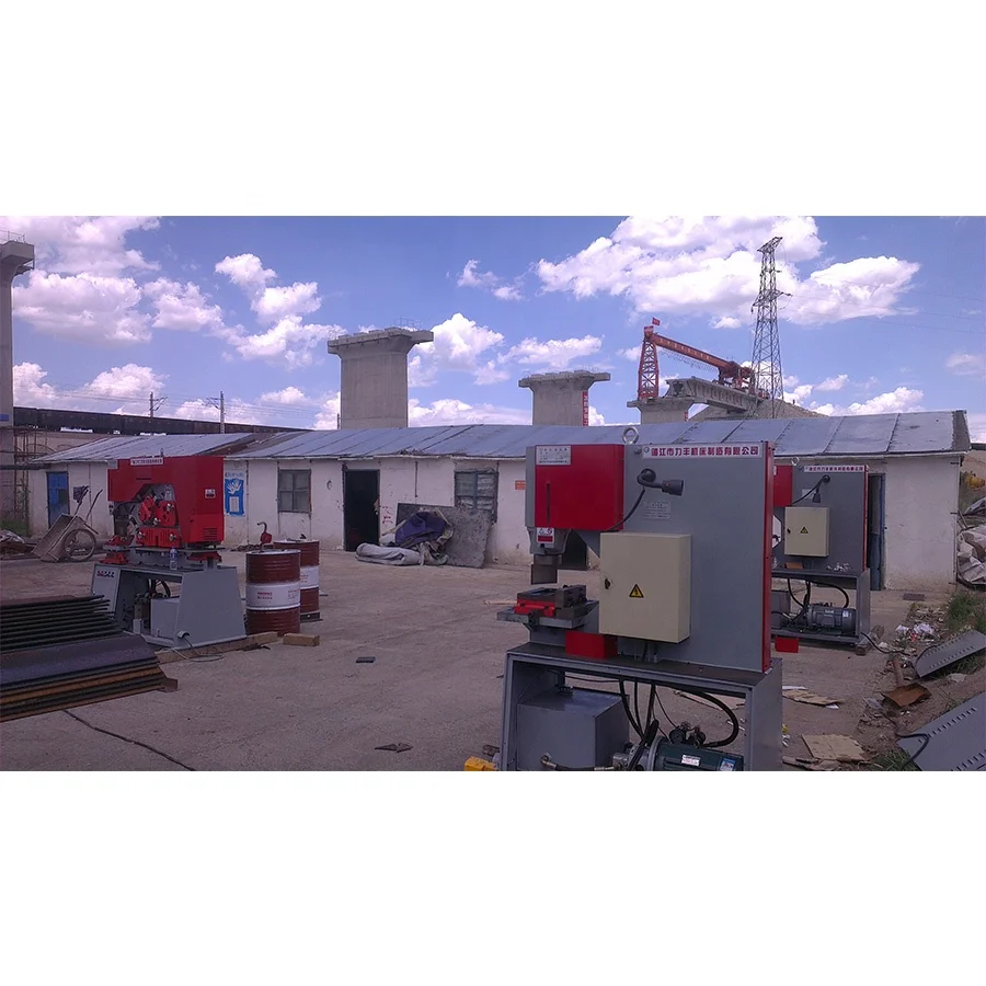 china ironworker Punching cutting  And Shear h beam  hydraulic Steel Iron Worker Machine