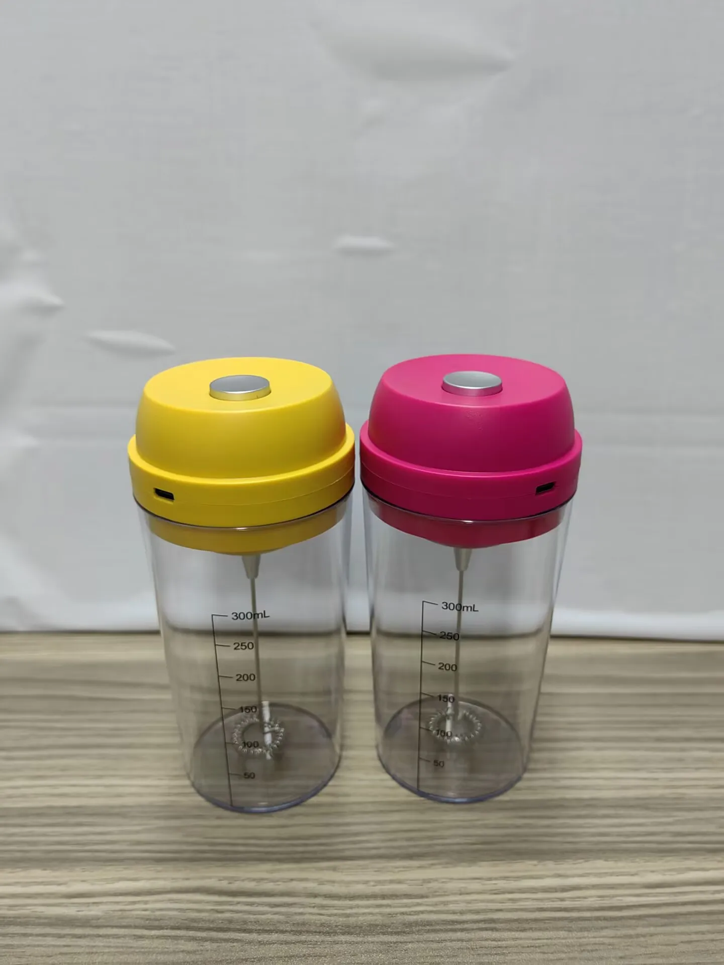 Hand-held Milk Foam Machine with Measuring Cup USB Electric Milk Frother Drink Mixer