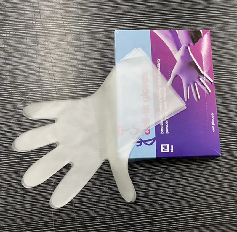  Одноразовые перчатки из ТПЭ высококачественные рельефные для приготовления пищи в домашних условиях