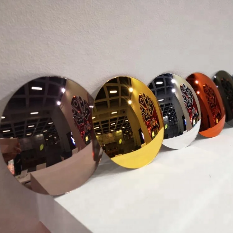 Decorative small acrylic convex mirrors