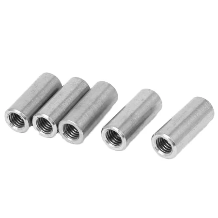 Stainless Steel Threaded Sleeve Rod Bar Stud Long round Connect Nut with High Visibility