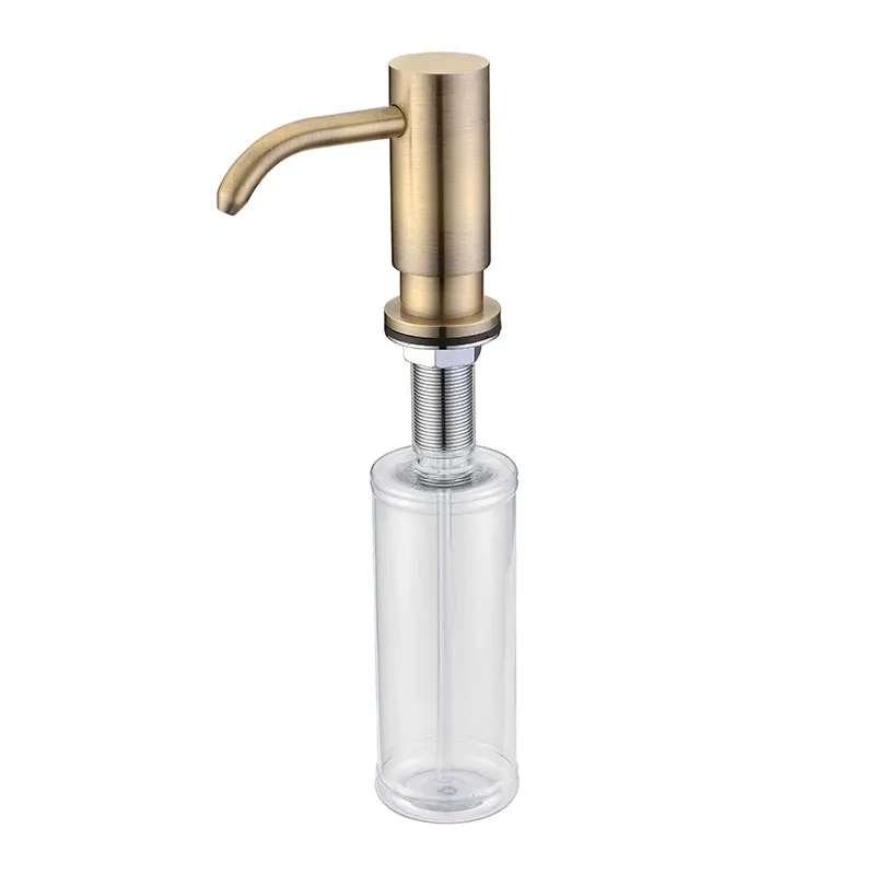 High Quality kitchen sink liquid soap dispenser 320ml brass pump Hand Soap Dispenser