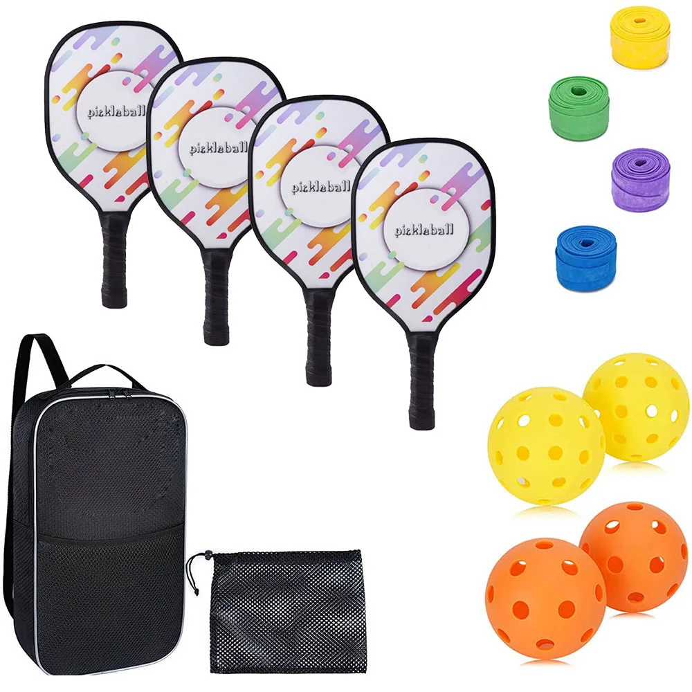 2023 China Custom Logo High Quality USAPA Approved Wood Glass Graphite Carbon Fiber Unibody Toray T700 Pickleball Paddle Set