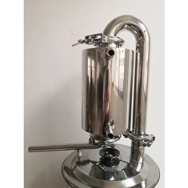 Дистилляция воды Роза Паровая дистилляция Лимонная трава чеснок куркума масло экстракция завод