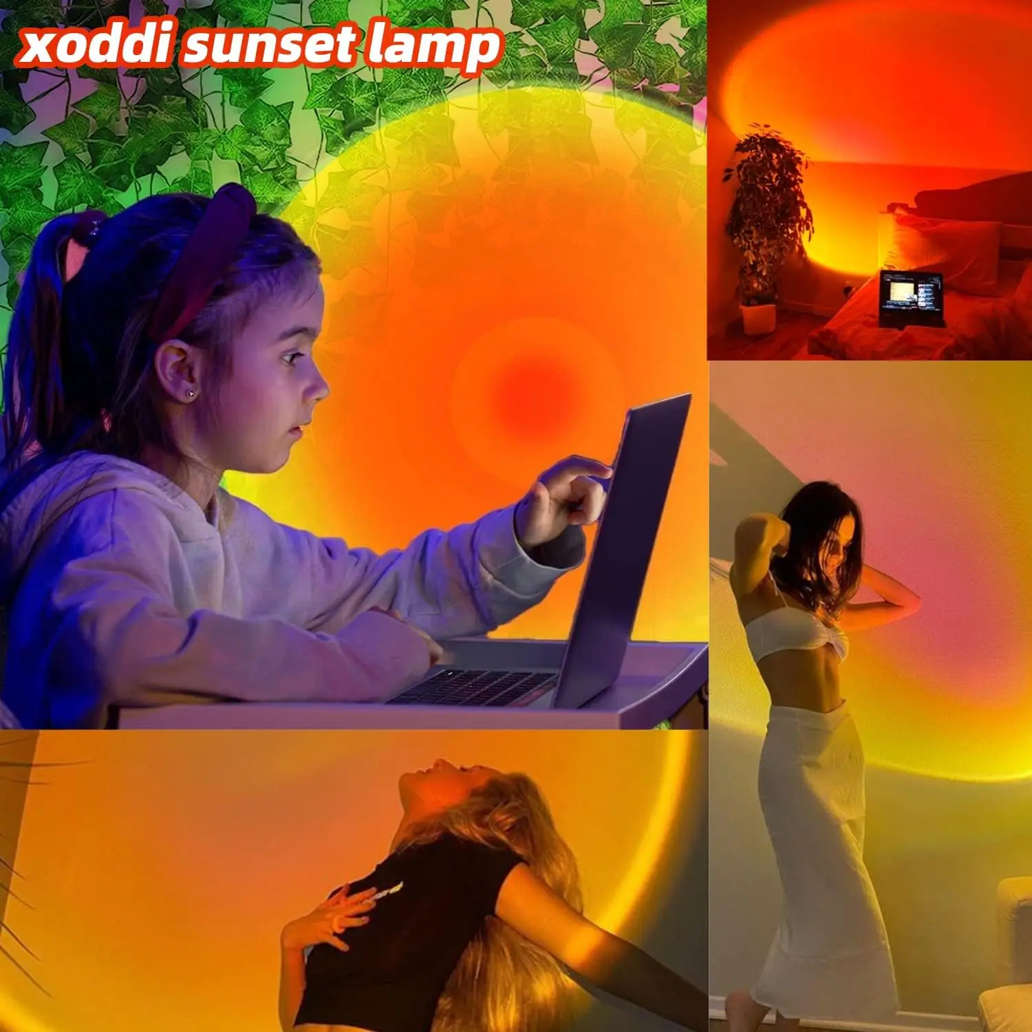 Atmosphere Lamp RGB Light 16 Colors Popular Sunset Lamp with Remote Control