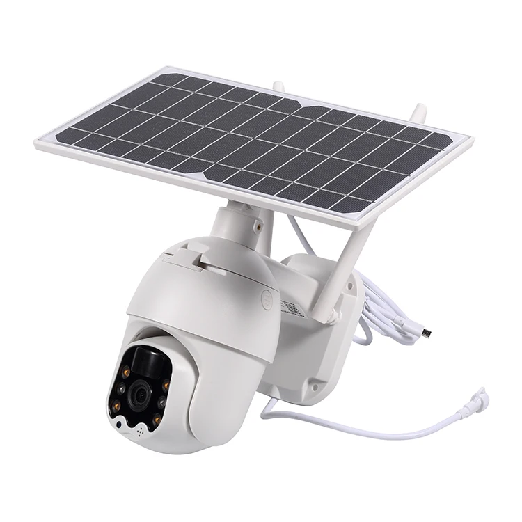 Support TF Card Outdoor IP66 Waterproof 1080P 4G Rotate Camera Security Surveillance 4G Solar Wifi Camera