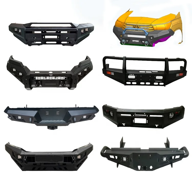 Greatway 4x4 Steel Front Bumper Bull Bar Grille Guard For  Land Cruiser Jeep Wrangler JK 4 Runner Navara D40 Suzuki Jimny