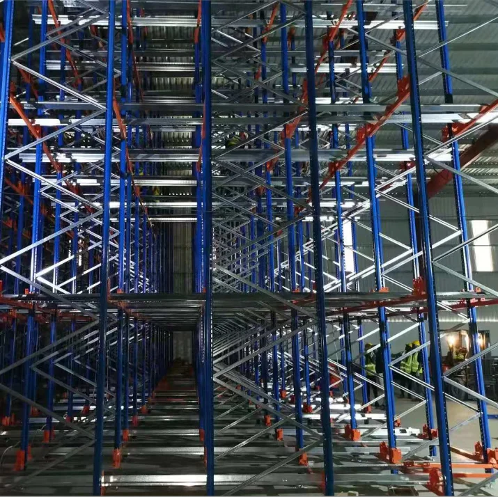 Warehouse Shuttle Mobile Racking System for food industry