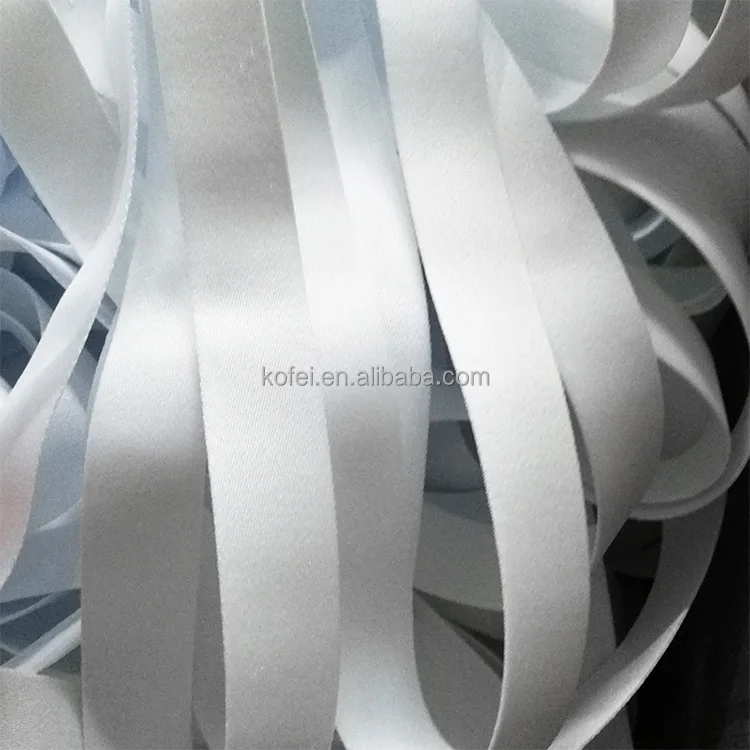 Kofei Custom Polyester Printing Blank White Lanyard Webbing For Sublimation Lanyard Roll