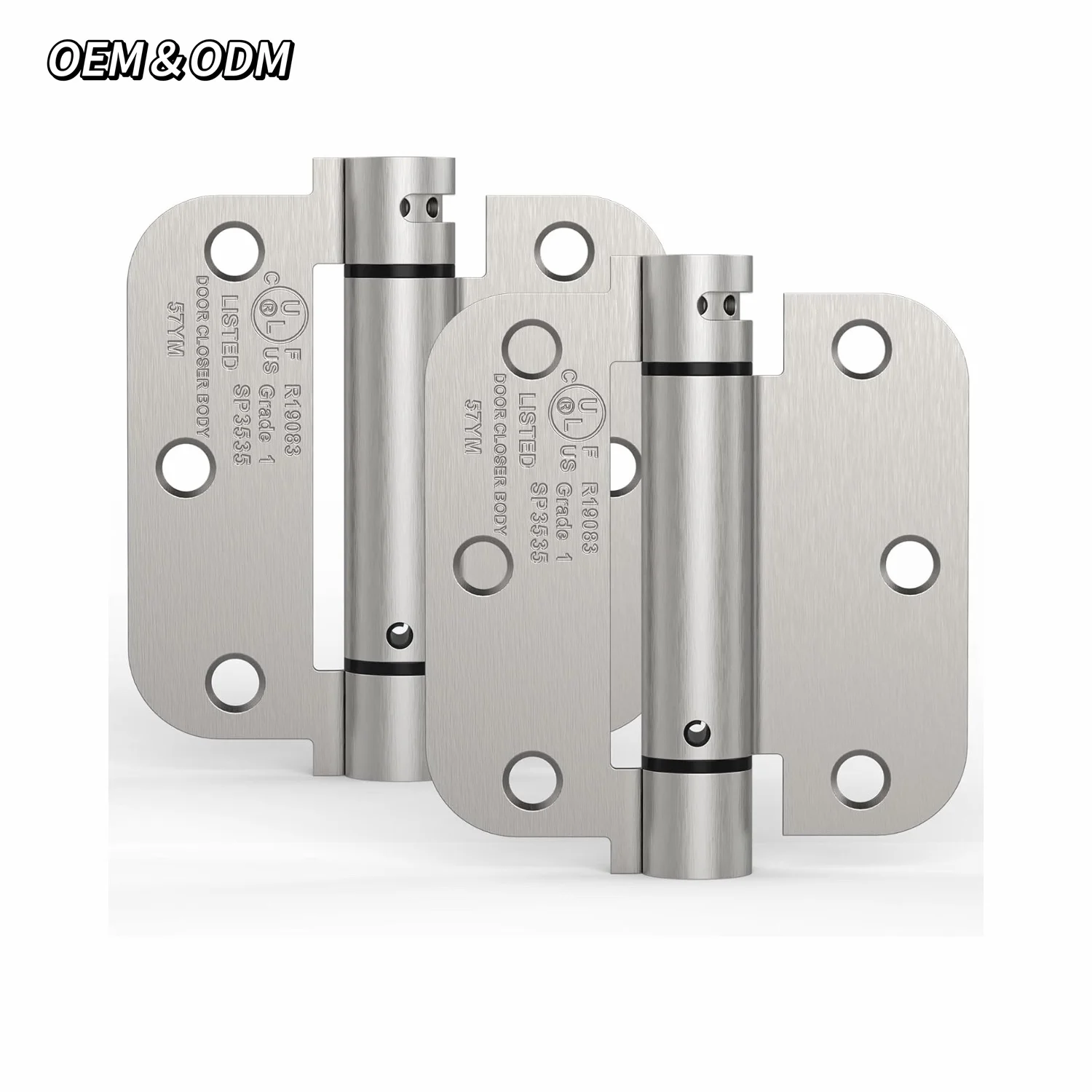 American style 3.5/4 Inch Adjustable Hydraulic Concealed Furniture Cabinet Aluminium Door Hinge