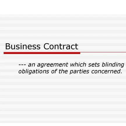 English-Chinese translation for business contracts