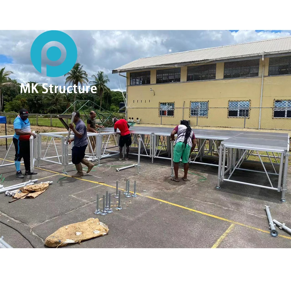 mobile stage outdoor assemble concert stage platform easy install assembly stage platform