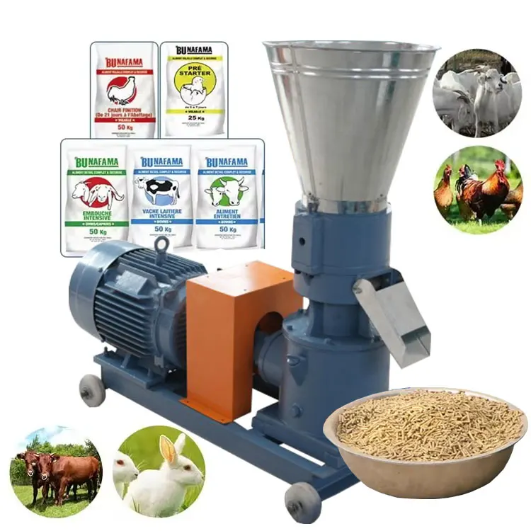 Mini Small Durable Pelletizer Feed Processing Making Mini Animal Feed Pellet Mill Processing Machine