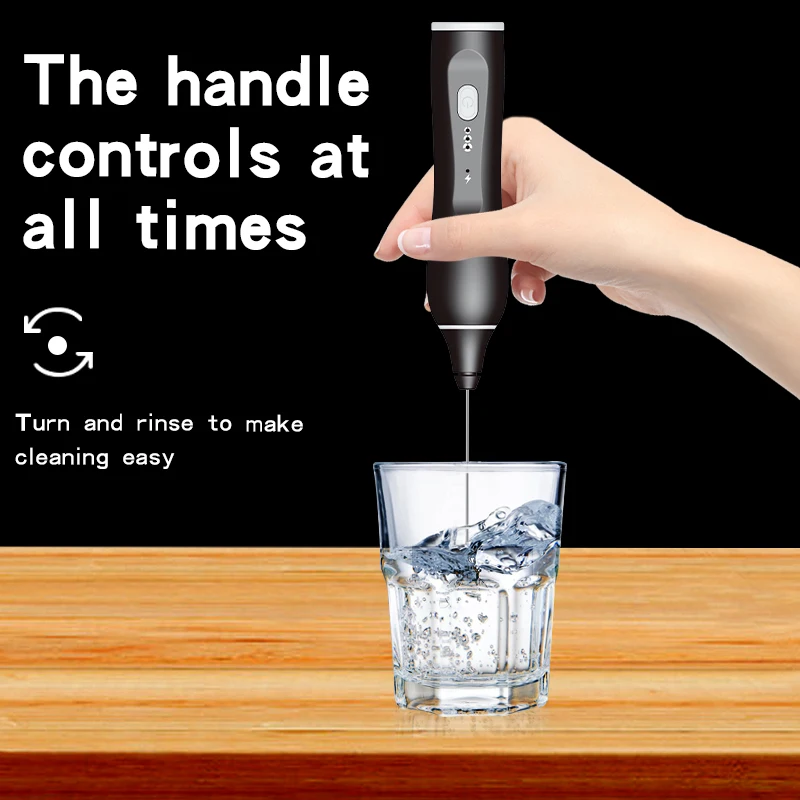 USB Rechargeable Automatic 2 Replaced Mix Head Egg Beater