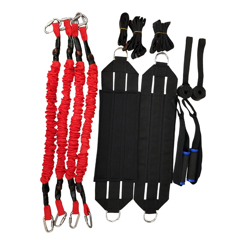 Exercise Bands 4D Pro Suspension Trainer Straps Anti-Gravity Yoga Exercise Equipment 4D Bungee Dance Training Workout Trainer Gy