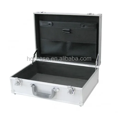 Best selling Aluminum Metal briefcase black Carrying Case for transportation