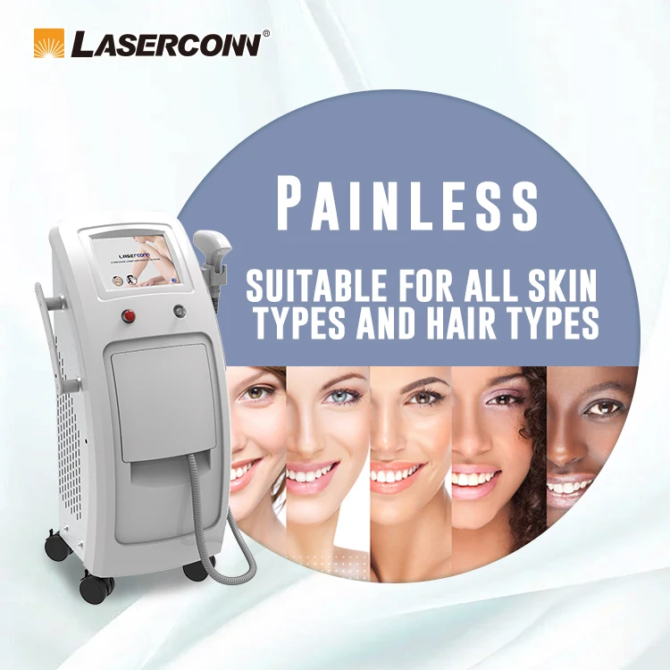 Blond Hair Trio Laser Hair Removal Instrument Woman Big spot 2000w triple wavelength 808nm diode laser epilation machine