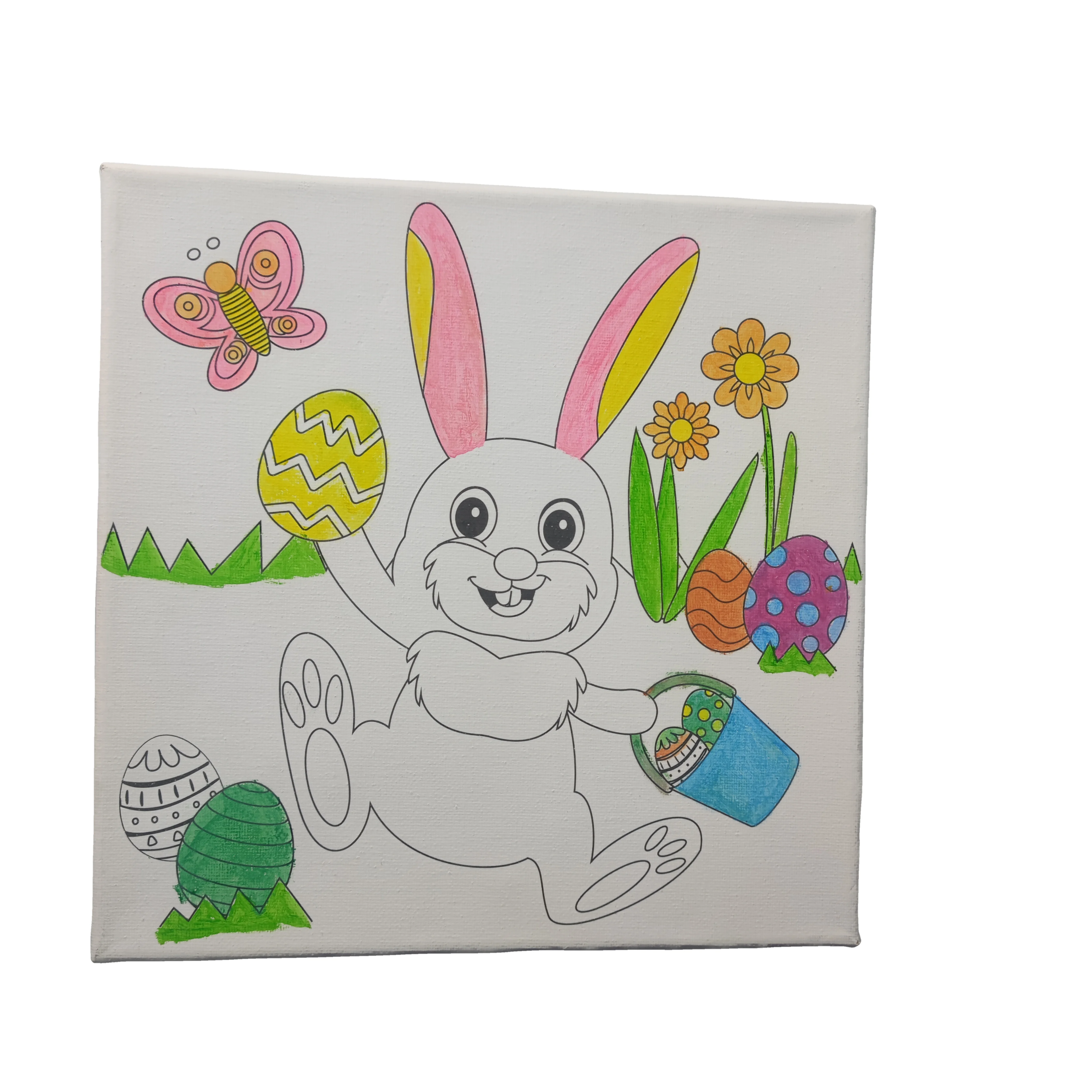 diy crafts canvas paint Easter Bunny drawing board easter diy crafts