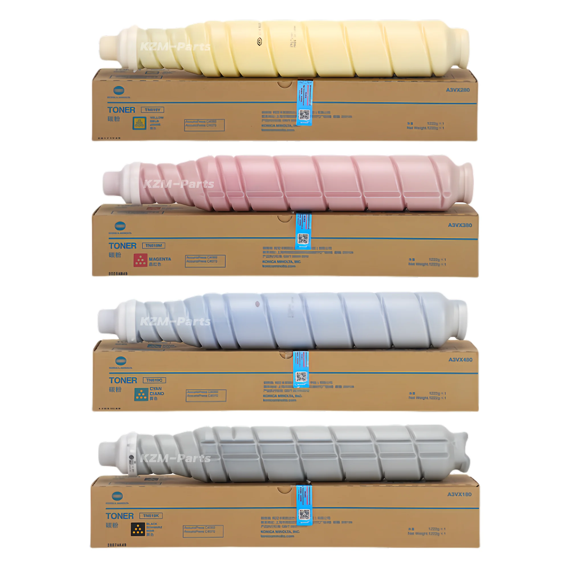 Оригинальный лазерный тонер-картридж TN619 TN620 подлинный цветной порошок для Konica Minolta C1060 1070 2070 3070 3080 4070 4065 4080